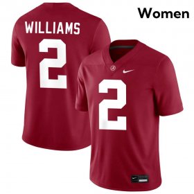 Crimson Ryan Williams #2 Alabama Women Limited Classic College Football Jersey -Hot Sale