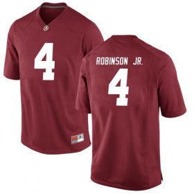 Crimson Brian Robinson Jr. #4 Alabama Men Replica Classic College Football Jersey -Hot Sale