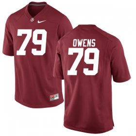 Crimson Chris Owens #79 Alabama Men Replica Official College Football Jersey -Hot Sale