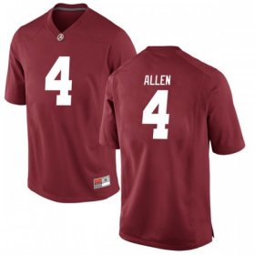 Crimson Christopher Allen #4 Alabama Men Replica Official College Football Jersey -Hot Sale