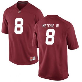 Crimson John Metchie III #8 Alabama Men Replica Classic College Football Jersey -Hot Sale