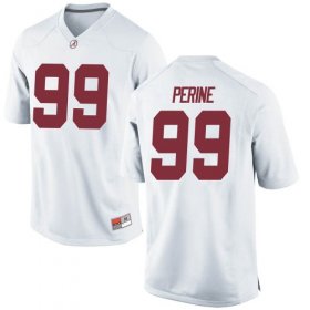 White Ty Perine #99 Alabama Men Replica Official College Football Jersey -Hot Sale