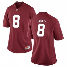 Crimson Josh Jacobs #8 Alabama Women Replica Classic College Football Jersey -Hot Sale