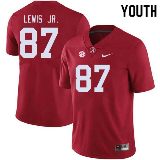 Crimson Danny Lewis Jr. #87 Alabama Youth Limited Official College Football Jersey -Hot Sale